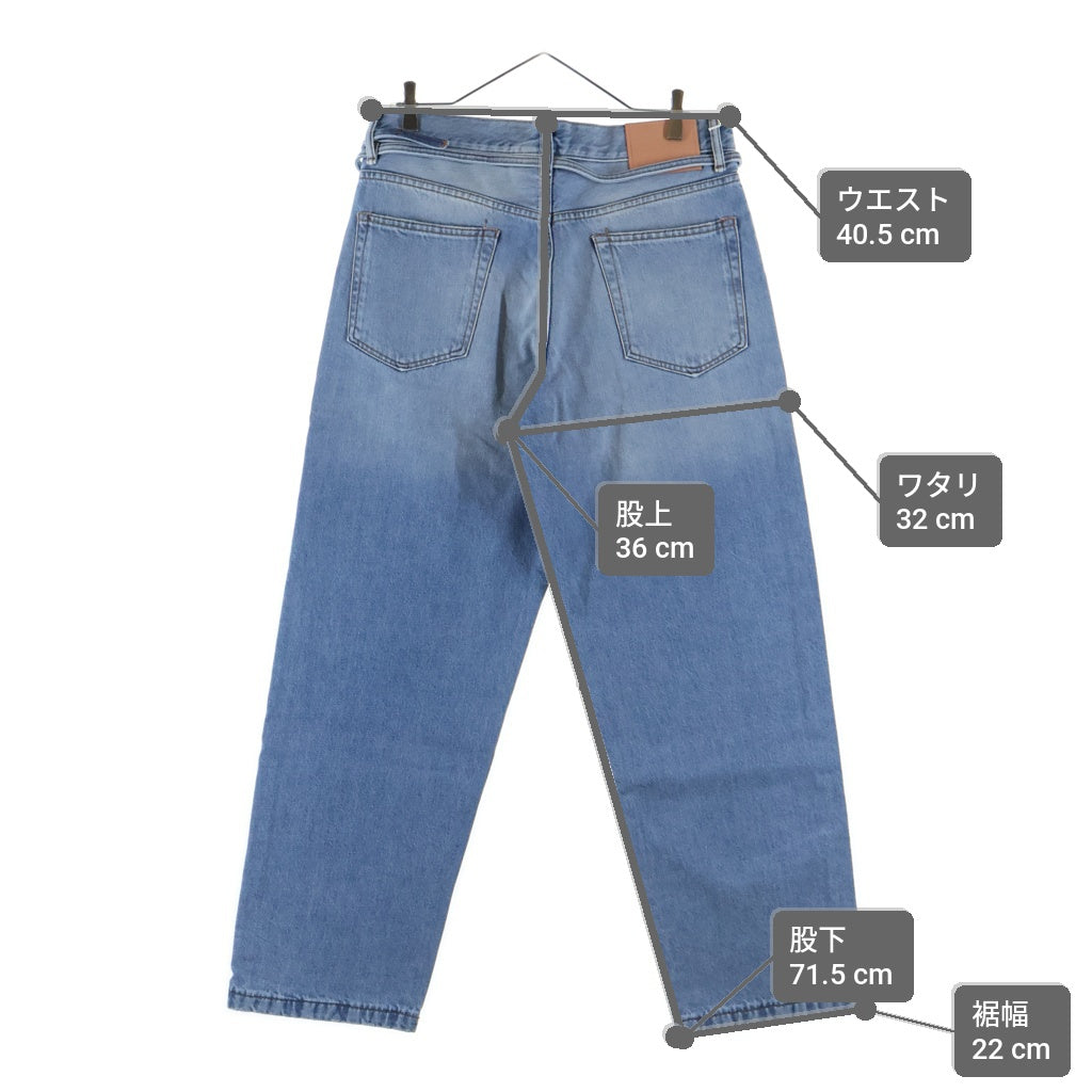 Acne Studios(アクネ ストゥディオズ) 1991 TOJ LIGHT BLUE VINTAGE 1991ルーズフィットジーンズ ワイドデニムパンツ インディゴ C00039