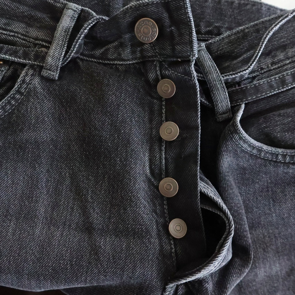 Acne Studios(アクネ ストゥディオズ) 1991 TOJ VINTAGE 1991ルーズフィットジーンズ ワイドデニムパンツ ブラック C00067