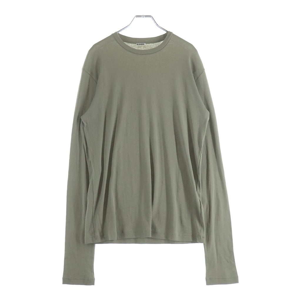 JIL SANDER +(ジルサンダープラス) 24SS KIT T-SHIRT LS 3ピース レイヤードデザイン コットンジャージー クルーネック 長袖Tシャツ タンクトップ カットソー J47FV0102 JTN356