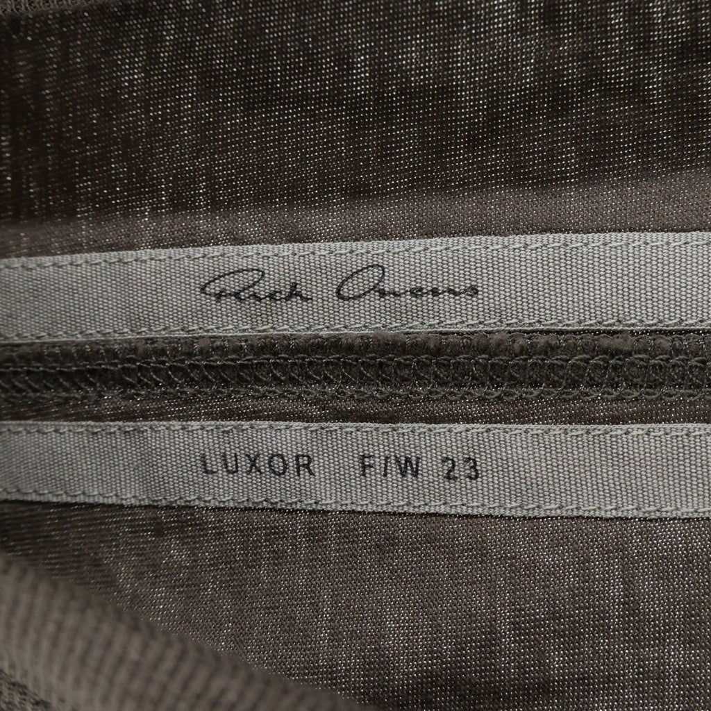 Rick Owens(リックオウエンス) 23AW LEVEL LS T レベル クルーネック 長袖Tシャツ カットソー チャコールグレー RU02C7266-JA