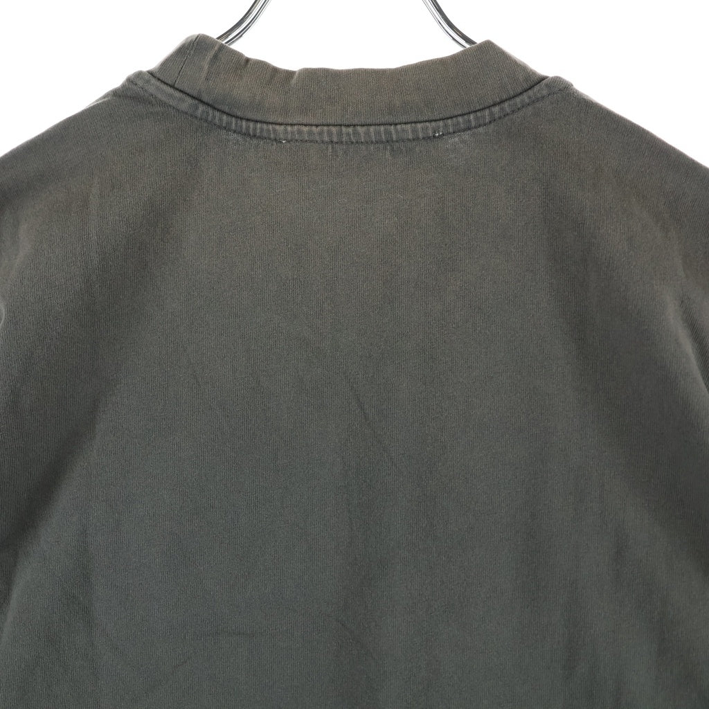 OUR LEGACY(アワーレガシー) BIG LONGSLEEVE ヴィンテージ加工 ビッグロングスリーブ クルーネック 長袖Tシャツ チャコールグレー M4246BAC