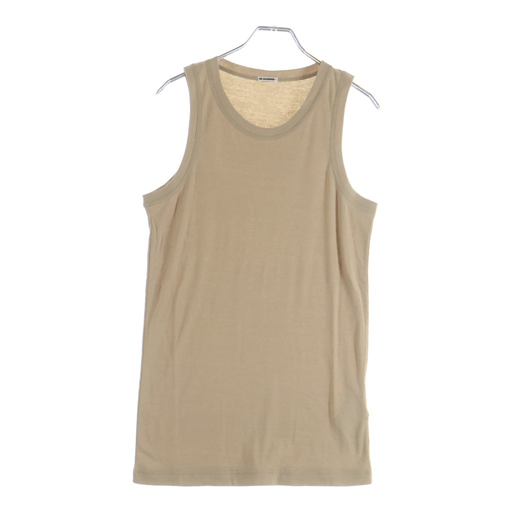 JIL SANDER +(ジルサンダープラス) 24SS KIT T-SHIRT SS 3ピース レイヤードデザイン コットンジャージー クルーネック 半袖Tシャツ タンクトップ カットソー J47FV0103 JTN356