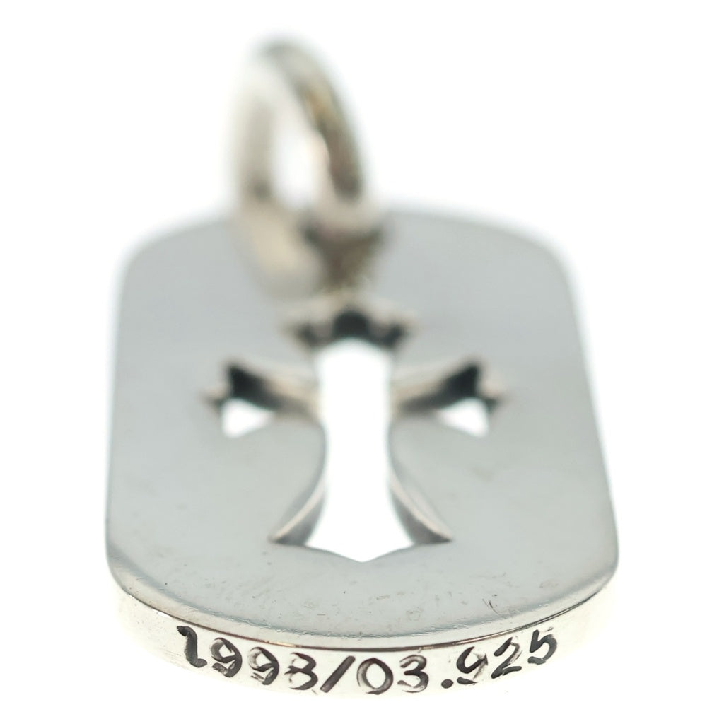 CHROME HEARTS(クロムハーツ) D TAG SML CO CRS カットアウトクロスドッグタグ スモール ペンダントトップ シルバー BCA242