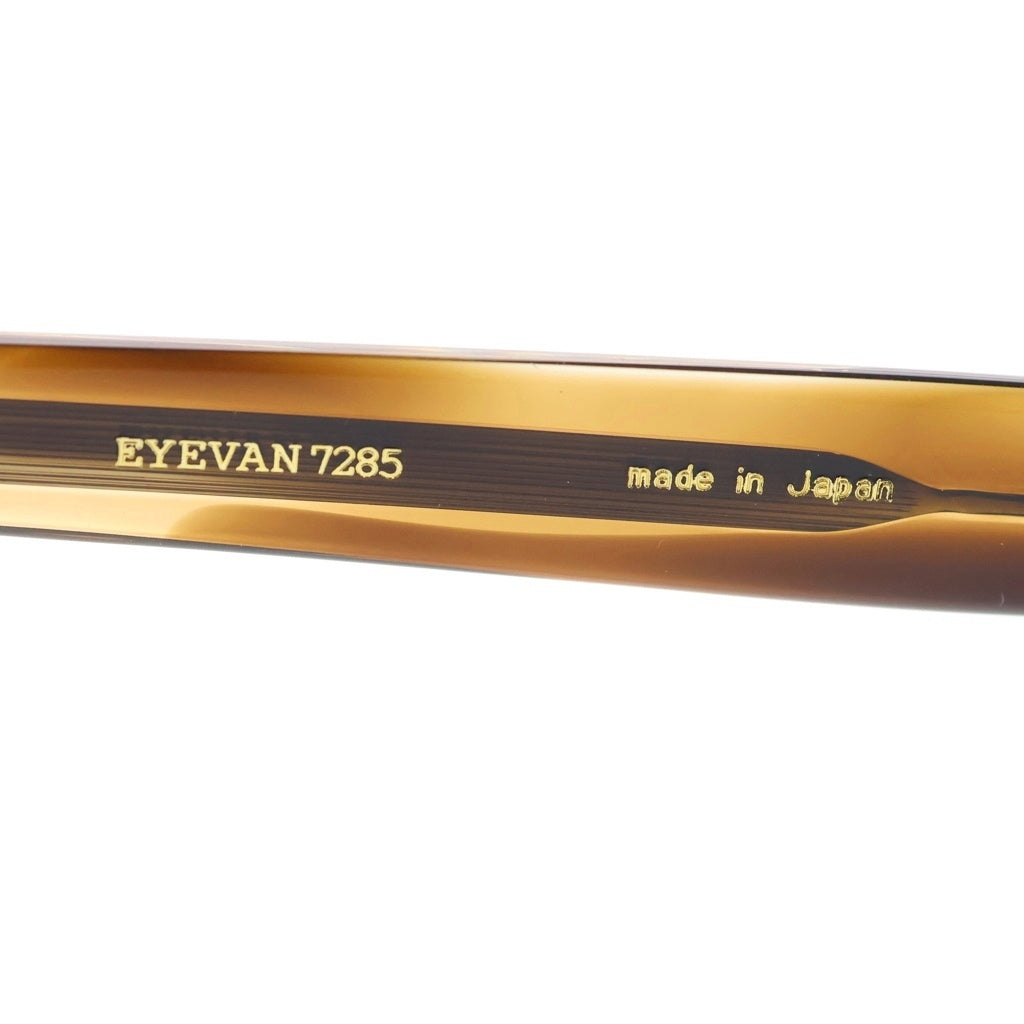 EYEVAN(アイヴァン) 7285 MODEL340 ウェリントンフレーム クリア サングラス メガネ ブラウン