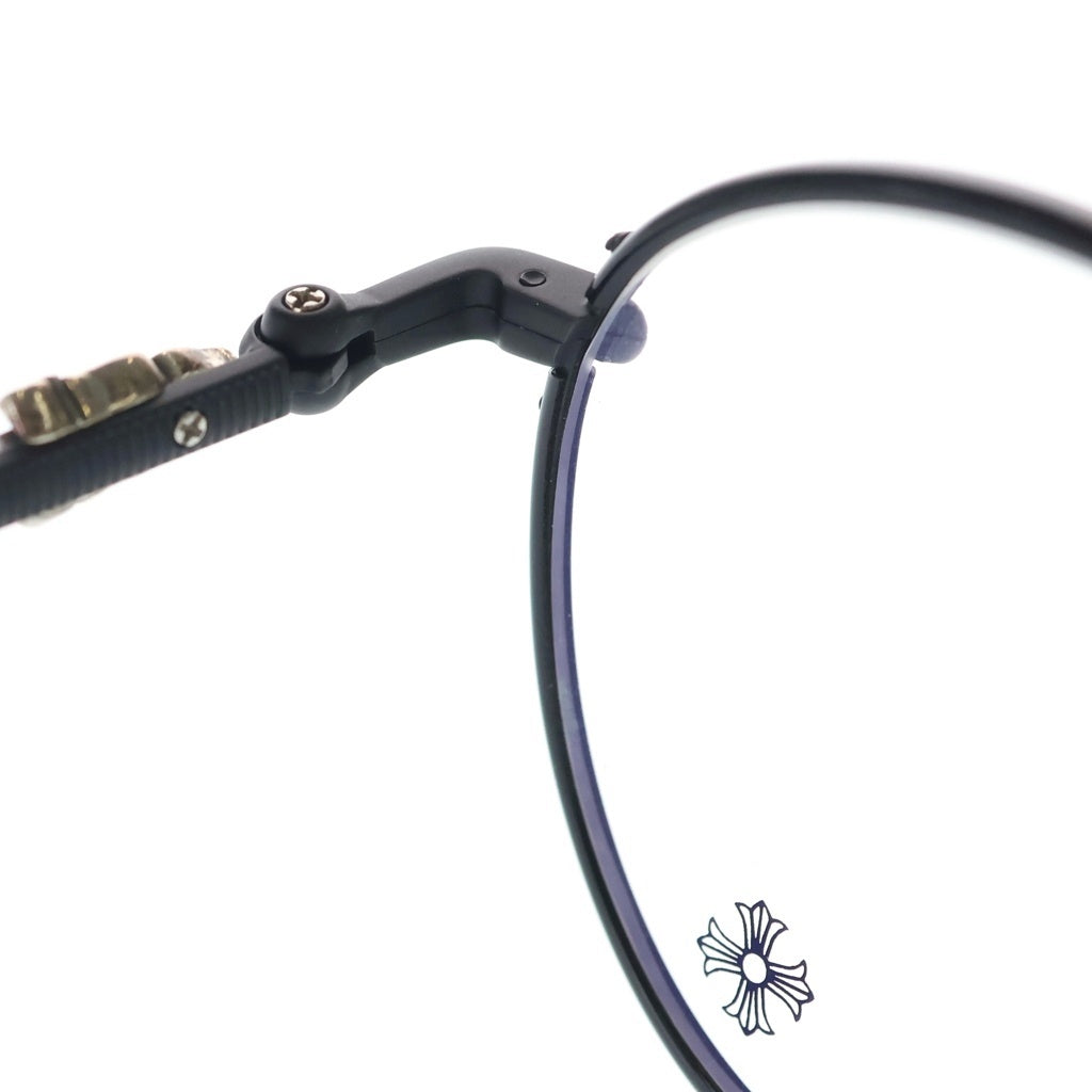 CHROME HEARTS(クロムハーツ) FIRKIN ダガーテンプル ウェリントンフレーム サングラス メガネ ブラック/シルバー