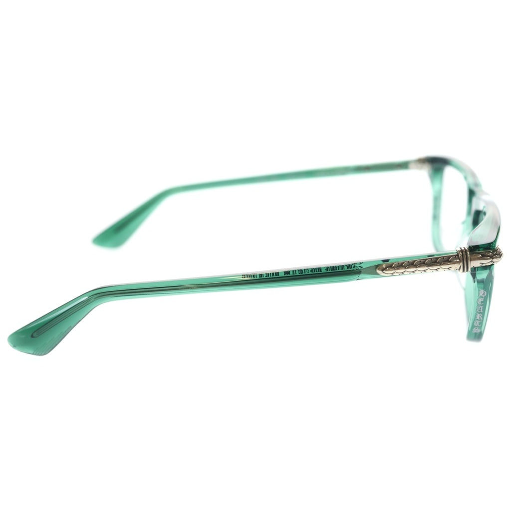 CHROME HEARTS(クロムハーツ) LITTLE DINGER スクエアフレーム クリア サングラス メガネ グリーン