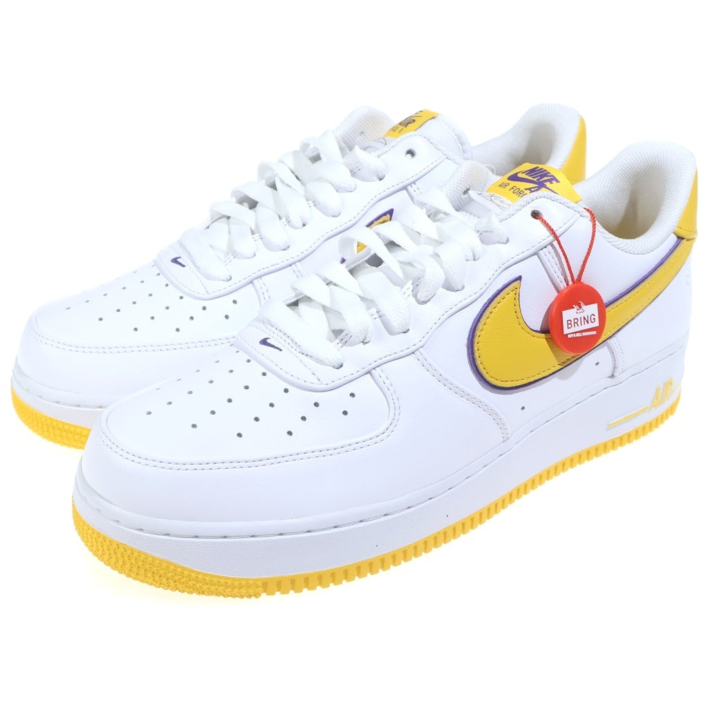 NIKE(ナイキ) ×KOBE BRYANT AIR FORCE 1 LOW RETRO QS コービーブライアント エアフォース 1 レトロ ローカットスニーカー ホワイト/イエロー US12/30cm FZ1151-100