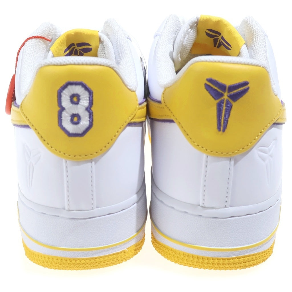 NIKE(ナイキ) ×KOBE BRYANT AIR FORCE 1 LOW RETRO QS コービーブライアント エアフォース 1 レトロ ローカットスニーカー ホワイト/イエロー US12/30cm FZ1151-100