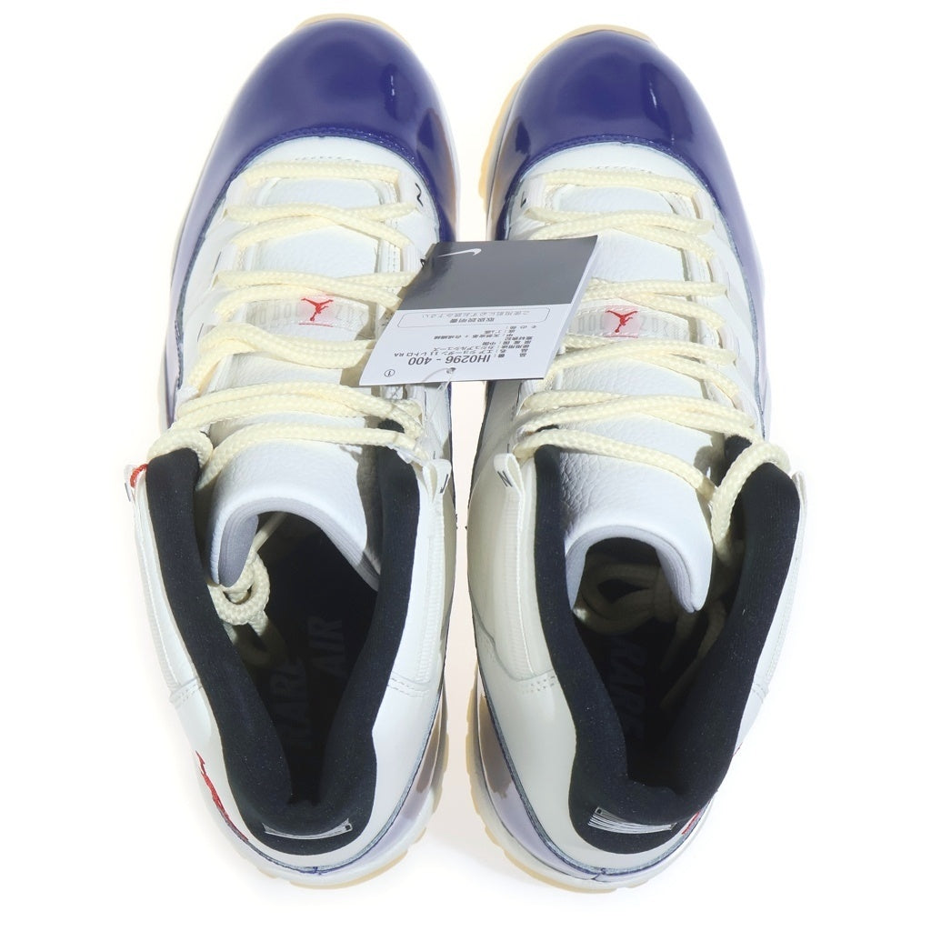 NIKE(ナイキ) AIR JORDAN 11 RETRO RARE AIR エアジョーダン 11 レトロ レアエア ミッドカットスニーカー ホワイト/ブルー US12/30cm IH0296-400