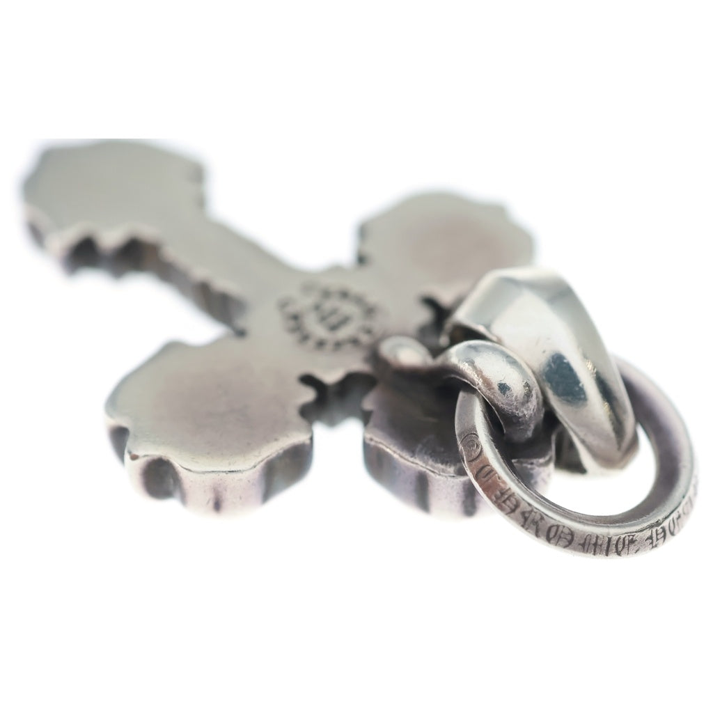 CHROME HEARTS(クロムハーツ) FILIG CROSS-XSM W BALE フィリグリークロスXSベイル wベイル ネックレストップ シルバー BCA262