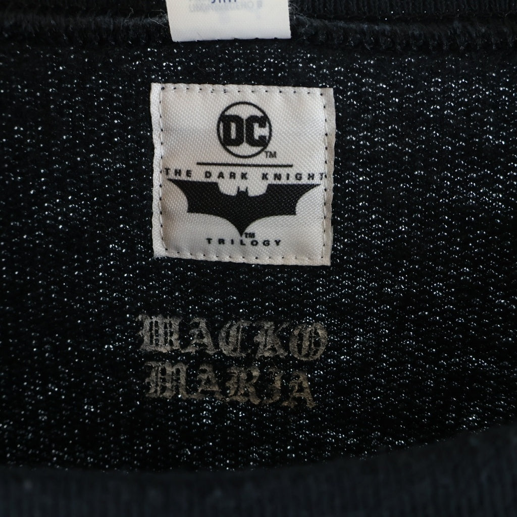 WACKO MARIA(ワコマリア) 25SS THE DARK KNIGHT TRILOGY SWEAT SHIRT TYPE-3 バットマン ダークナイトトリロジー クルーネックスウェットシャツ トレーナー ブラック TDKT-WM-SS03