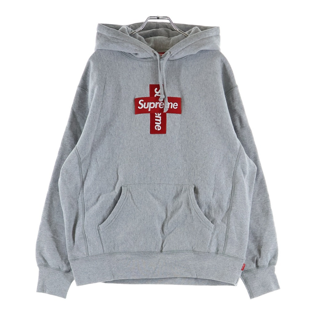 SUPREME(シュプリーム) 20AW Cross Box Logo Hooded Sweatshirt クロスボックスロゴ フーデッドスウェットシャツ パーカー グレー