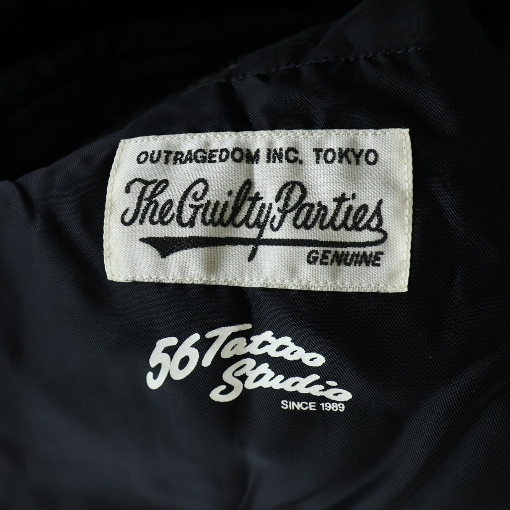 WACKO MARIA(ワコマリア) 21SS ×56 TATTOO STUDIO SKA JACKET 56タトゥースタジオ スカルプリント スカジャン ブルゾン ブラック 56TS-WM-BL01