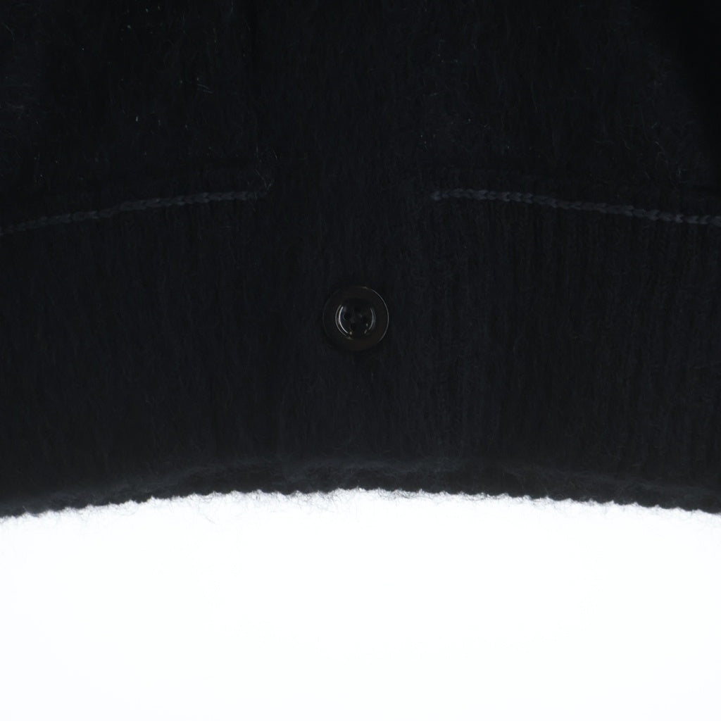 Sacai(サカイ) MOHAIR KNIT CARDIGAN ウール混 モヘア ニットカーディガン ブラック SCM-066