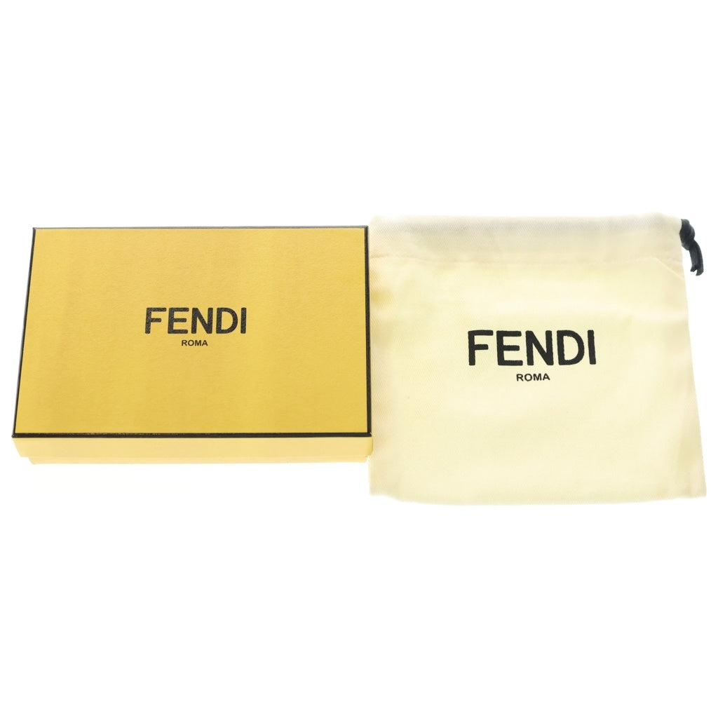 FENDI(フェンディ) FFロゴ ナッパレザー ウォレット 二つ折り財布 ブルー 8M0447 レディース