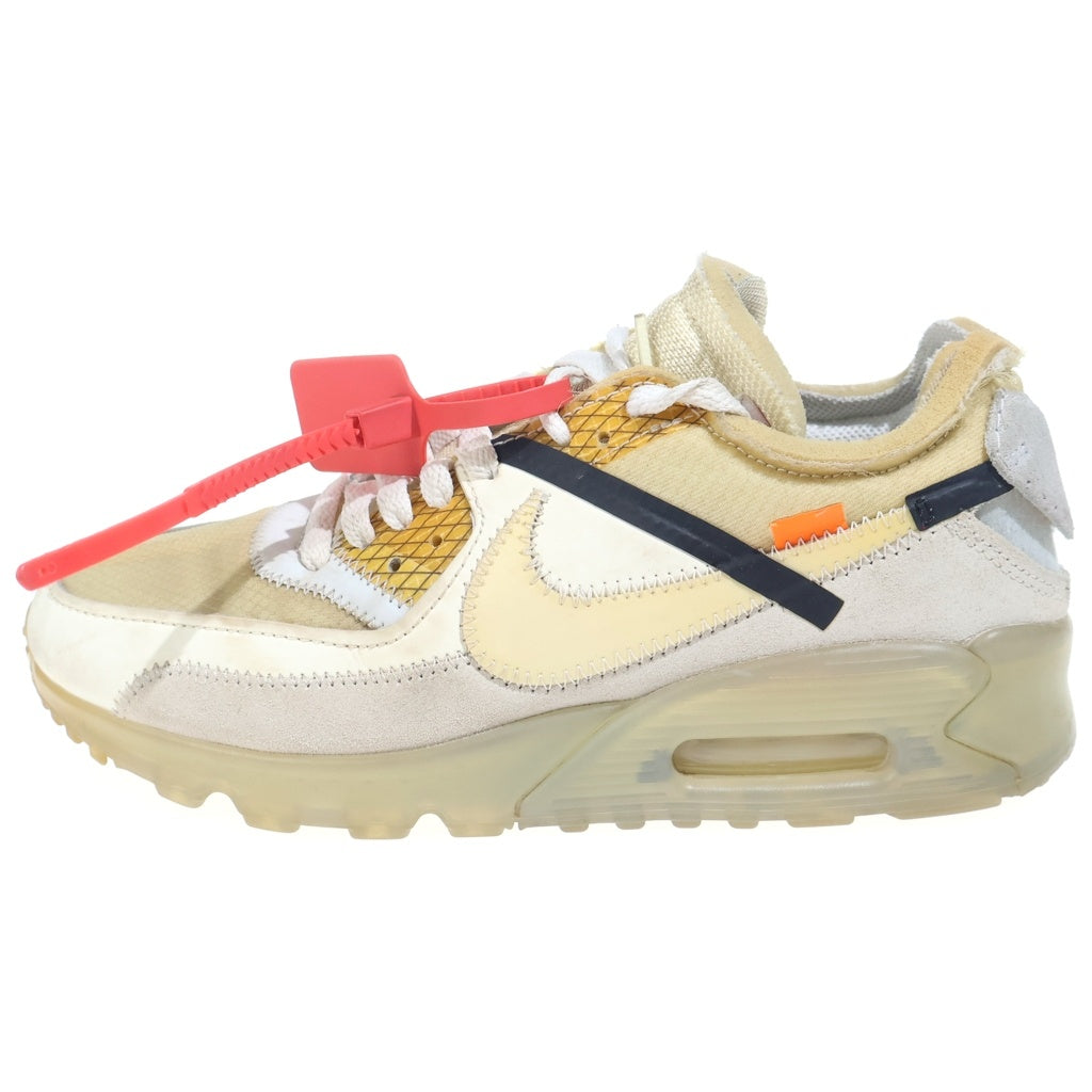 NIKE(ナイキ) ×OFF-WHITE AIR MAX 90 オフホワイト エアマックス90 ローカットスニーカー レディース ホワイト US6/24cm AA7293-100