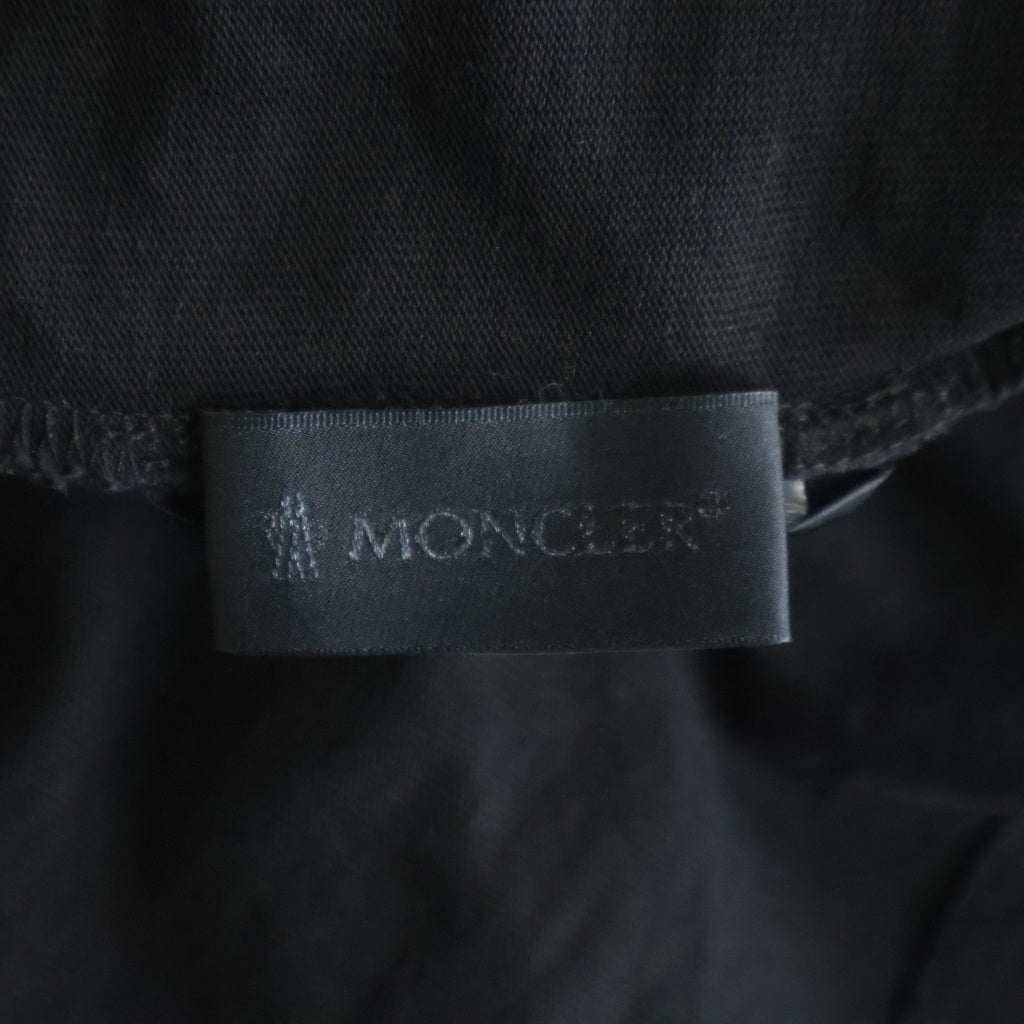 MONCLER(モンクレール) 23AW T-SHIRT SS ロゴプリント クルーネック半袖Tシャツ カットソー ブラック I20918C00013