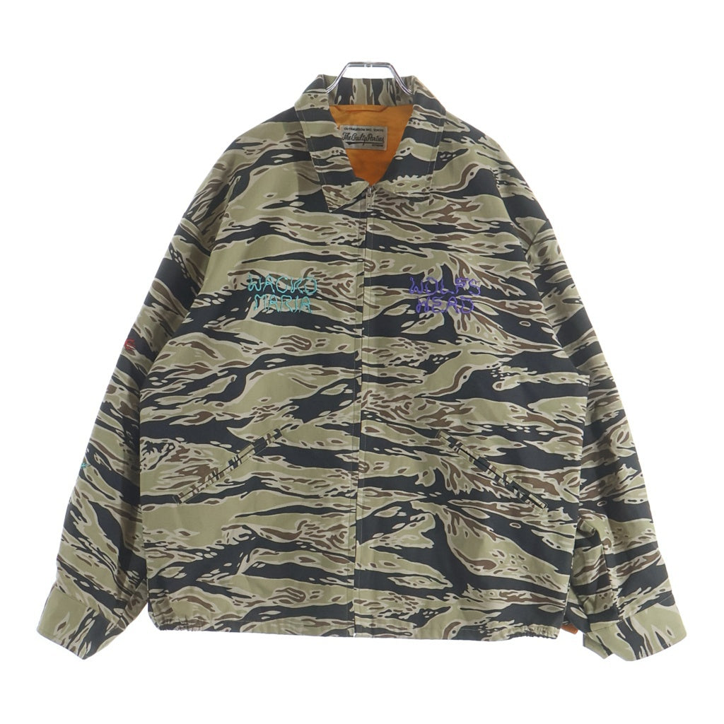 WACKO MARIA(ワコマリア) 25AW ×WOLF'S HEAD TIGER CAMO VIETNUM JACKET ウルブスヘッド タイガーカモ ベトナムジャケット ベトジャン ジップアップブルゾン ベージュ WOLFSHEAD-WM-ML13