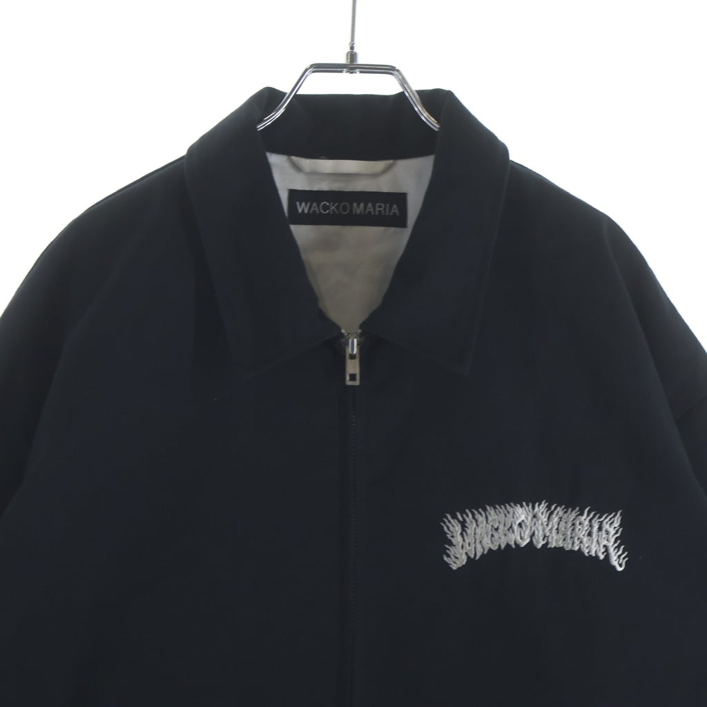 WACKO MARIA(ワコマリア) 25AW ×TIM LEHI VIETNAM JACKET ティムリーハイ 刺繍デザイン ベトナムジャケット ベトジャン ジップアップブルゾン ブラック 25FW-WMO-ML08