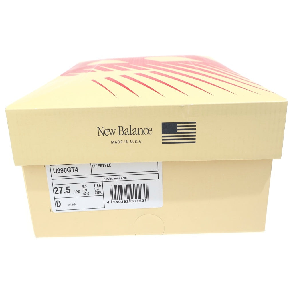 New Balance(ニューバランス) U990GT4 990V4 スウェード ローカットスニーカー グリーン US9.5/27.5cm