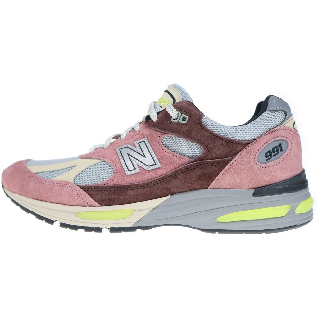 New Balance(ニューバランス) U991MG2 991V2 スウェード ローカットスニーカー ピンク/グレー US9.5/27.5cm