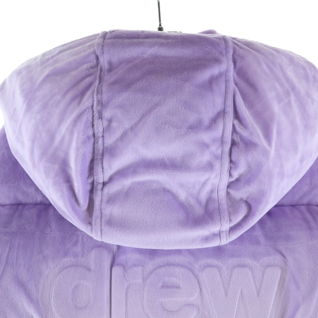 drew house(ドリューハウス) 22AW Plush Hooded Puffer Jacket Lavender プラッシュ ラベンダー フーデッドパファージャケット パープル