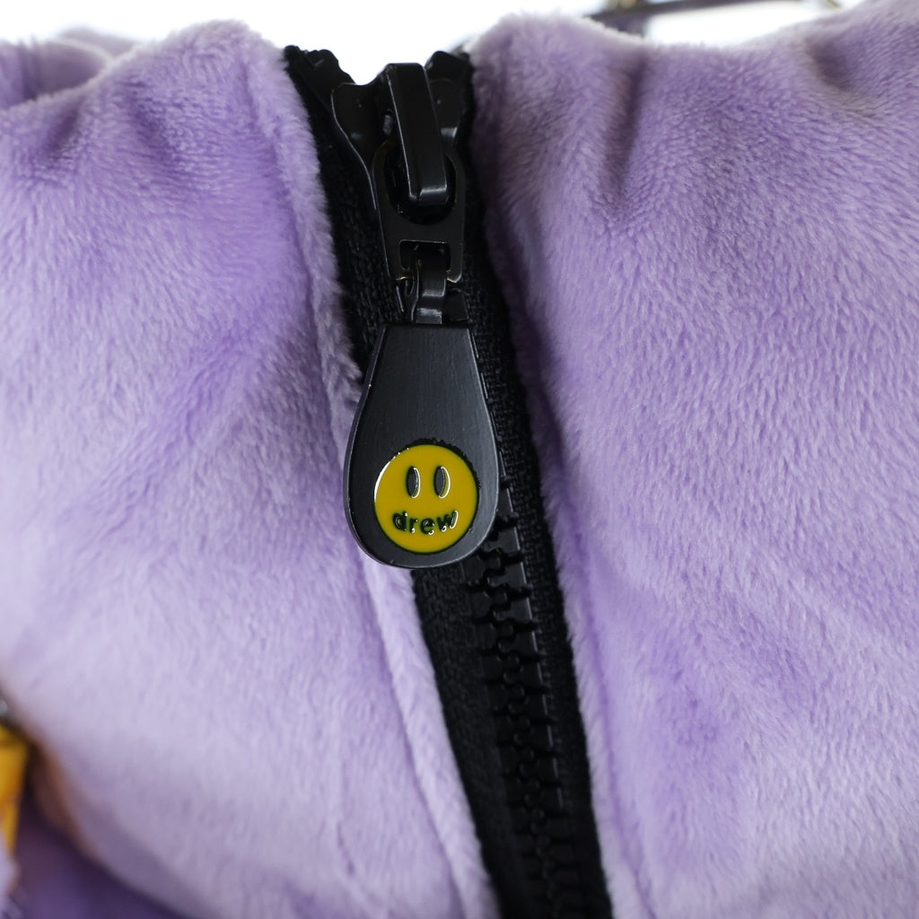 drew house(ドリューハウス) 22AW Plush Hooded Puffer Jacket Lavender プラッシュ ラベンダー フーデッドパファージャケット パープル