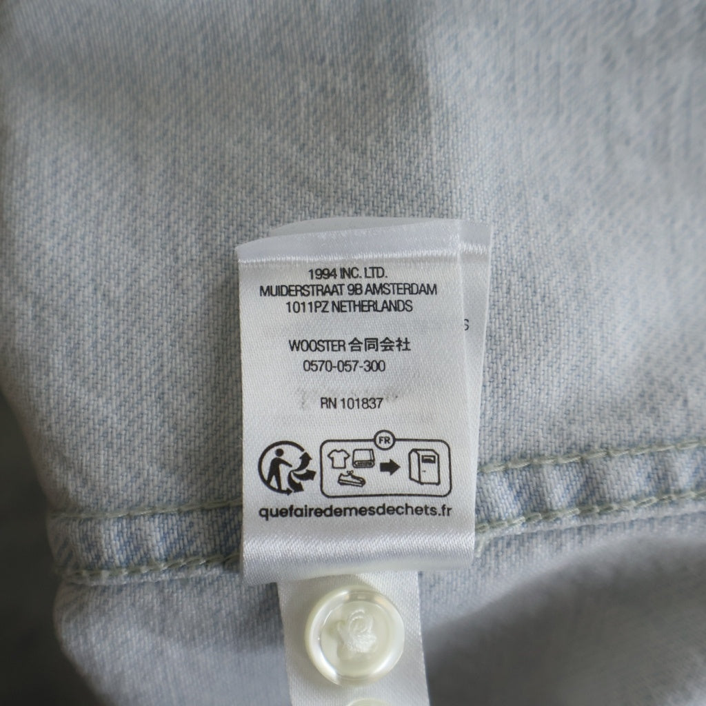 SUPREME(シュプリーム) 24SS Small Box Shirt スモールボックスロゴ 長袖デニムシャツ ライトインディゴ