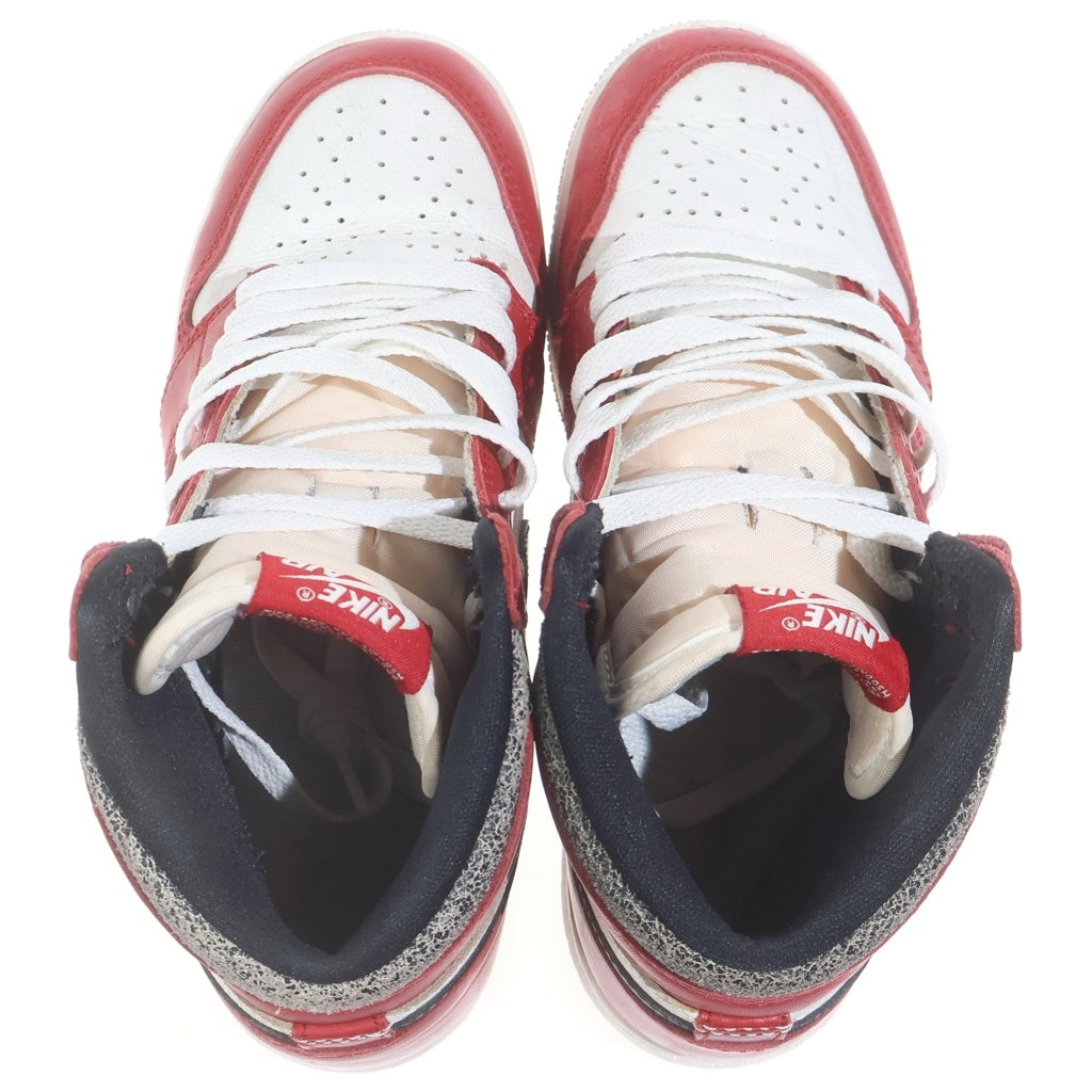 NIKE(ナイキ) AIR JORDAN 1 HIGH OG LOST & FOUND CHICAGO エア ジョーダン ロストアンドファウンド シカゴ ハイカットスニーカー レディース US4.5Y/23.5cm FD1437-612
