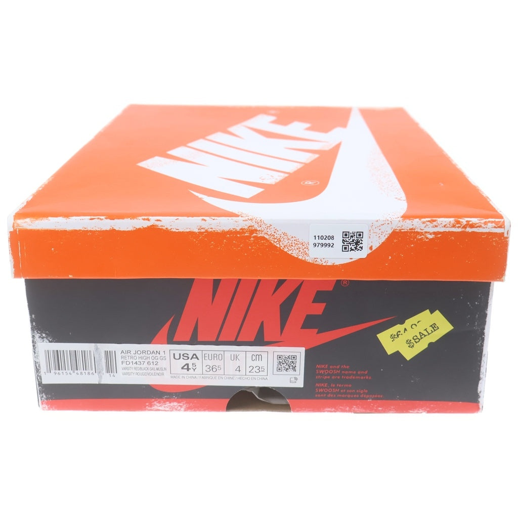 NIKE(ナイキ) AIR JORDAN 1 HIGH OG LOST & FOUND CHICAGO エア ジョーダン ロストアンドファウンド シカゴ ハイカットスニーカー レディース US4.5Y/23.5cm FD1437-612