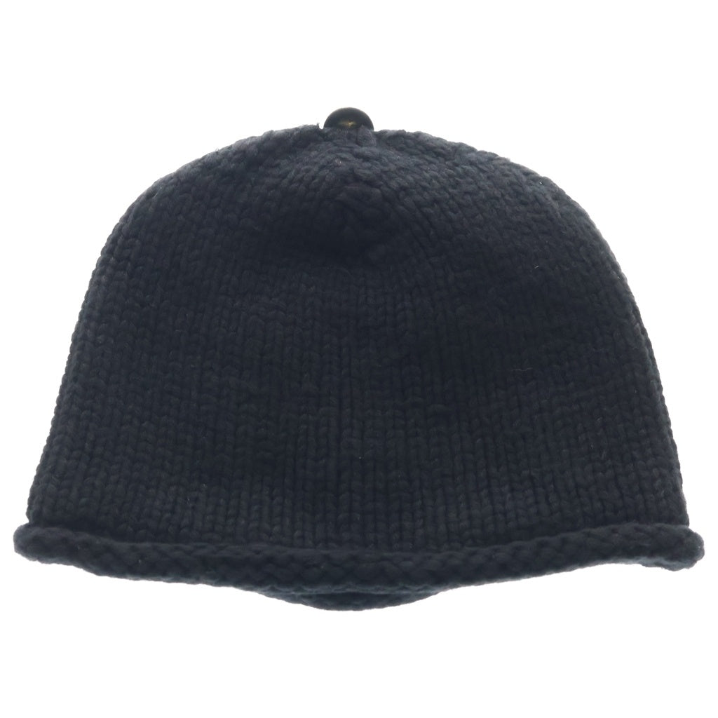 CHROME HEARTS(クロムハーツ) BEANIE CASH BS FLARE BSフレアパッチ ニットビーニー キャップ 帽子 ブラック