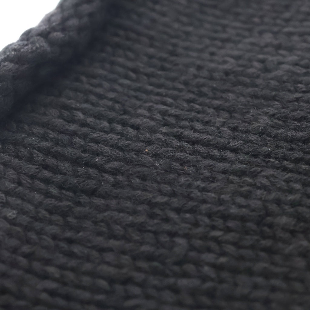 CHROME HEARTS(クロムハーツ) BEANIE CASH BS FLARE BSフレアパッチ ニットビーニー キャップ 帽子 ブラック