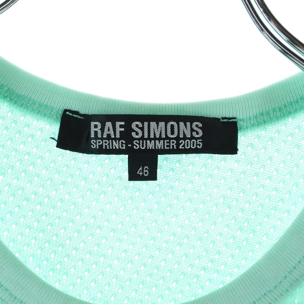 RAF SIMONS(ラフシモンズ) 05SS History Of The World期 ARCHIVE TEXAS PIECES MESH TANK TOP アーカイブ メッシュタンクトップ ライトブルー