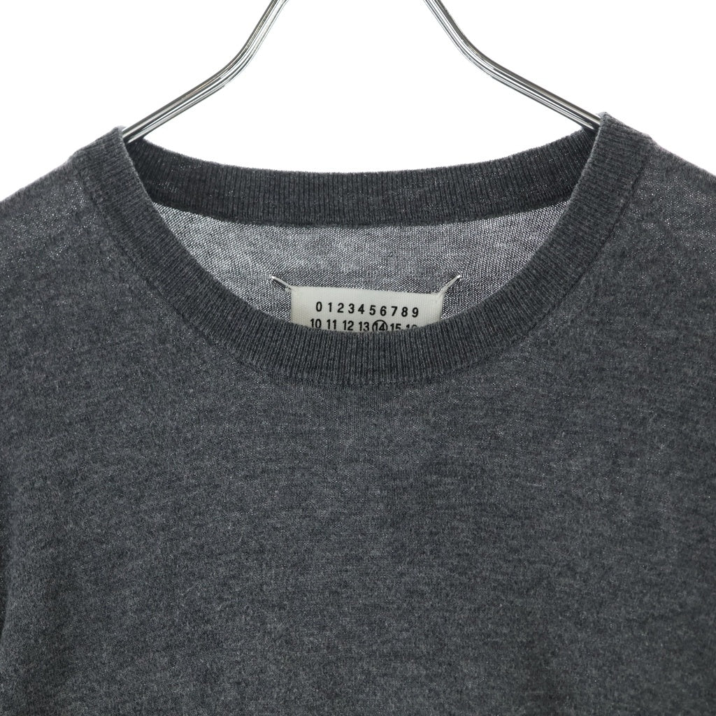 Maison Margiela(メゾンマルジェラ) KNIT PULLOVER エルボーパッチ ハイゲージ コットンウール プルオーバーニットセーター S50HA0845