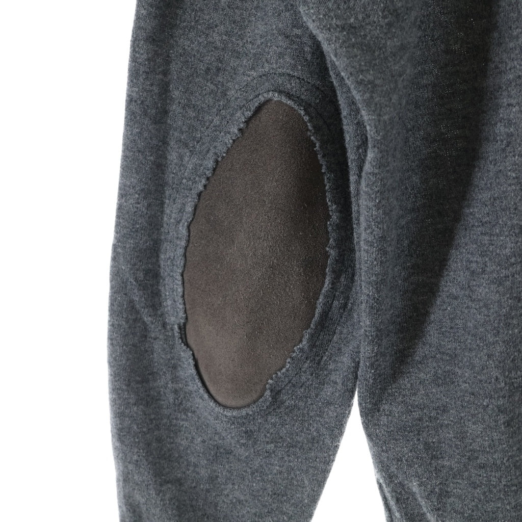 Maison Margiela(メゾンマルジェラ) KNIT PULLOVER エルボーパッチ ハイゲージ コットンウール プルオーバーニットセーター S50HA0845