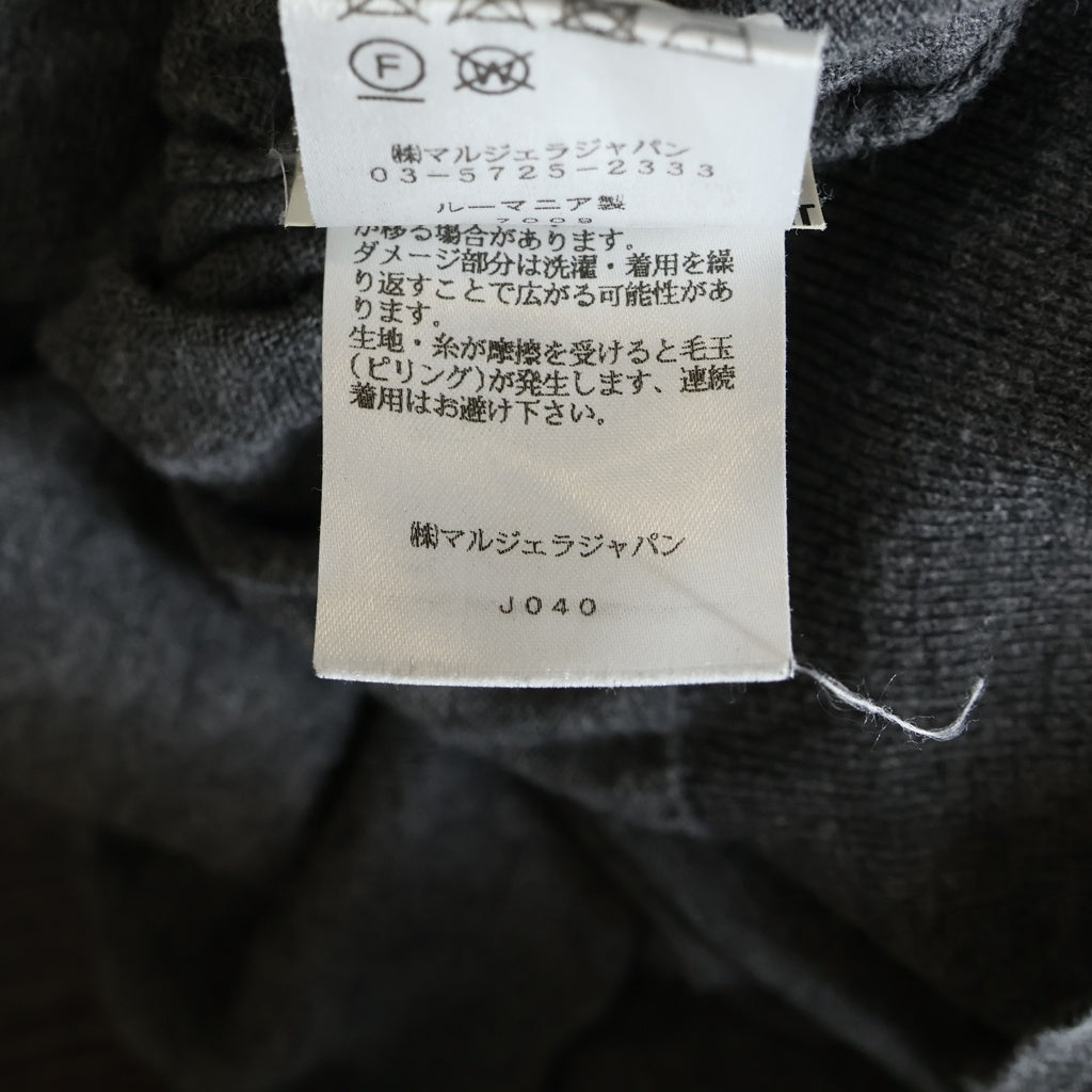 Maison Margiela(メゾンマルジェラ) KNIT PULLOVER エルボーパッチ ハイゲージ コットンウール プルオーバーニットセーター S50HA0845