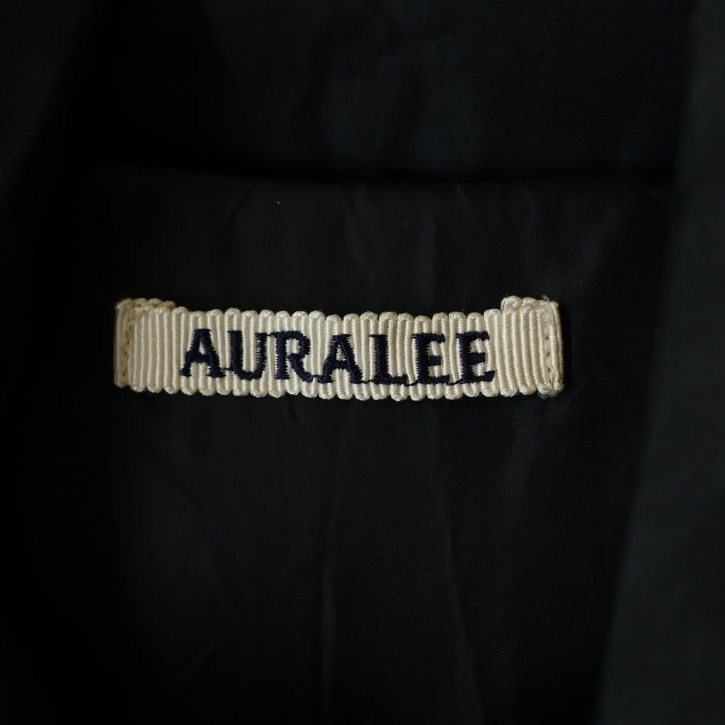 AURALEE(オーラリー) SUVIN HIGH COUNT CLOTH DOWN JACKET スビン ハイ カウント クロス ジップアップ ダウンジャケット ブラック A20AB01SV