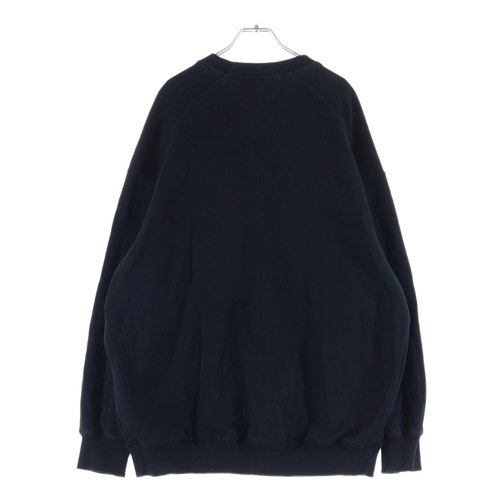 GIVENCHY(ジバンシィ) 胸テープデザイン クルーネックスウェットトレーナー ブラック BMJ0AC305B