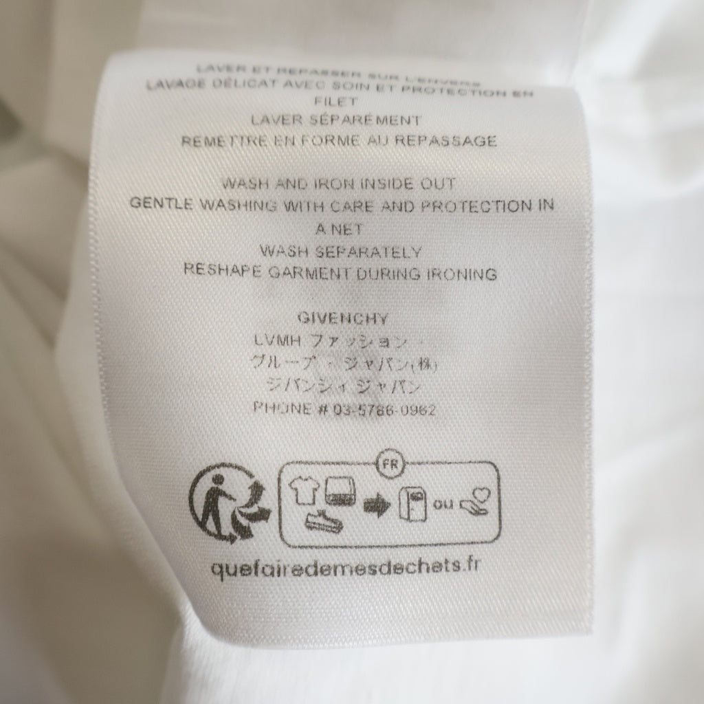 GIVENCHY(ジバンシィ) 24SS BOXY S/S T-SHIRT フロントプリントTシャツ 半袖クルーネックカットソー ホワイト BM71JB3YJY