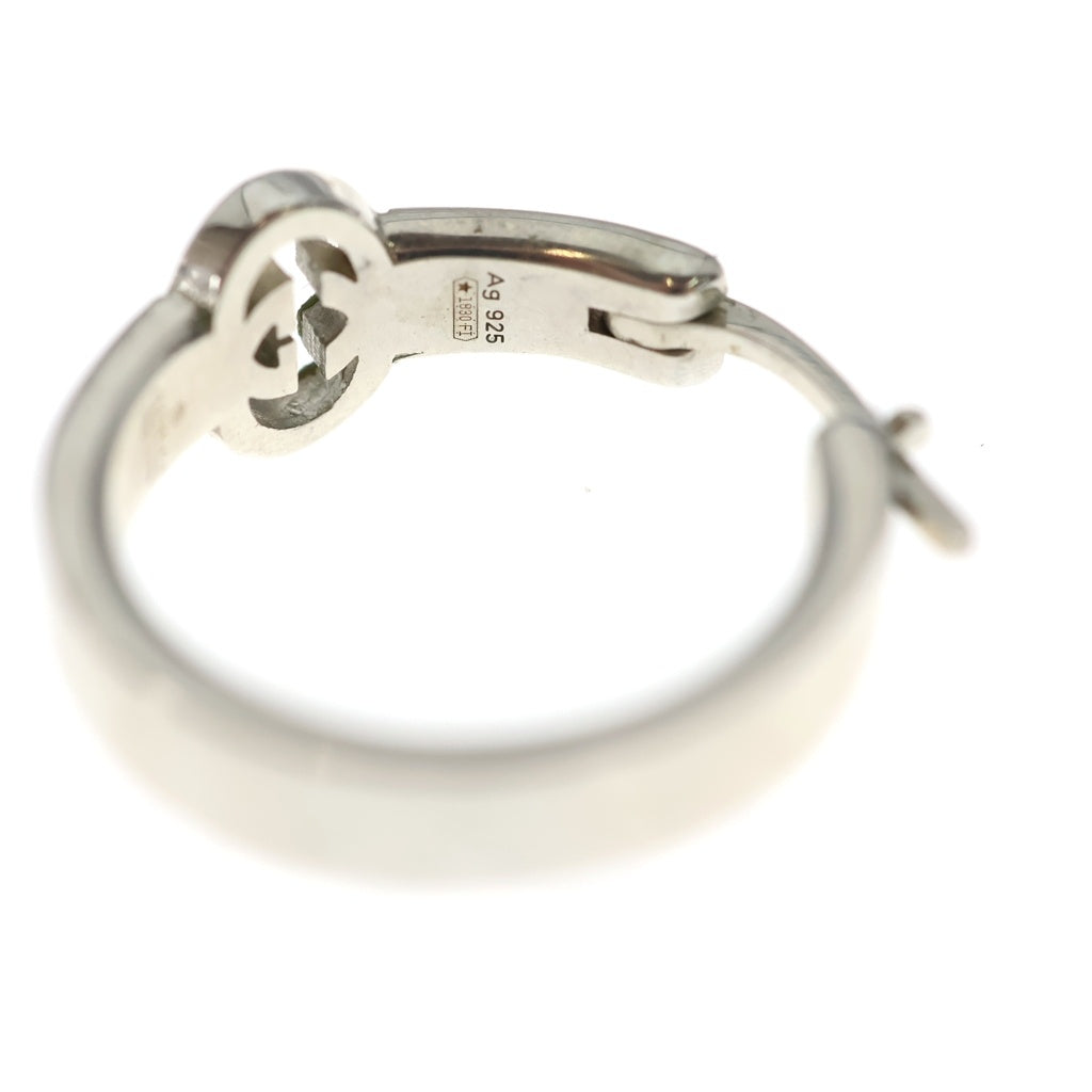 GUCCI(グッチ) GGインターロッキング フープピアス 両耳 シルバー 854204 J8400 0818