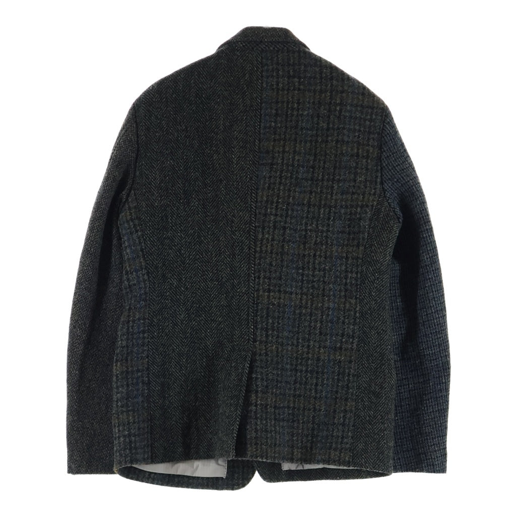 BEAUTY&YOUTH UNITED ARROWS(ビューティーアンドユースユナイテッドアローズ) ×HARIS TWEED ハリスツイード クレイジーパターンカバーオール ツイード 3Bウールテーラードジャケット グレー 1222-139-0704