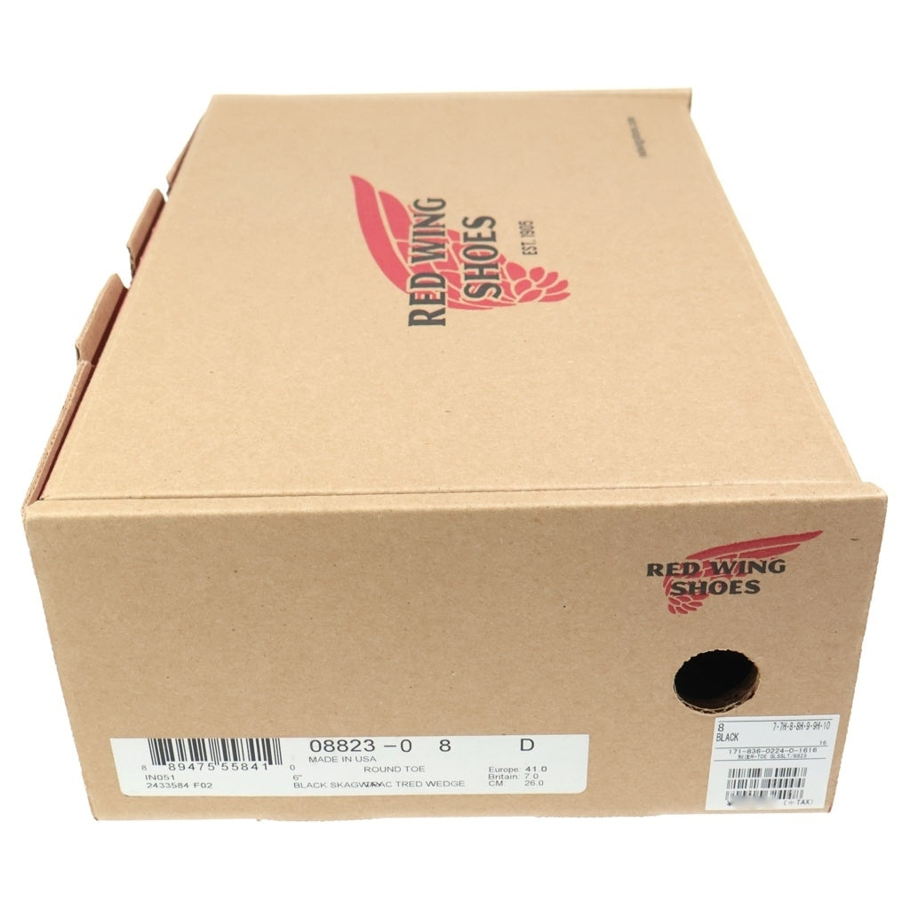 RED WING(レッド ウイング) 8823 6INCH CKASSIC ROUND TOE FREAK'S STORE別注 ガラスレザー 6インチクラシックラウンド ワークブーツ ブラック