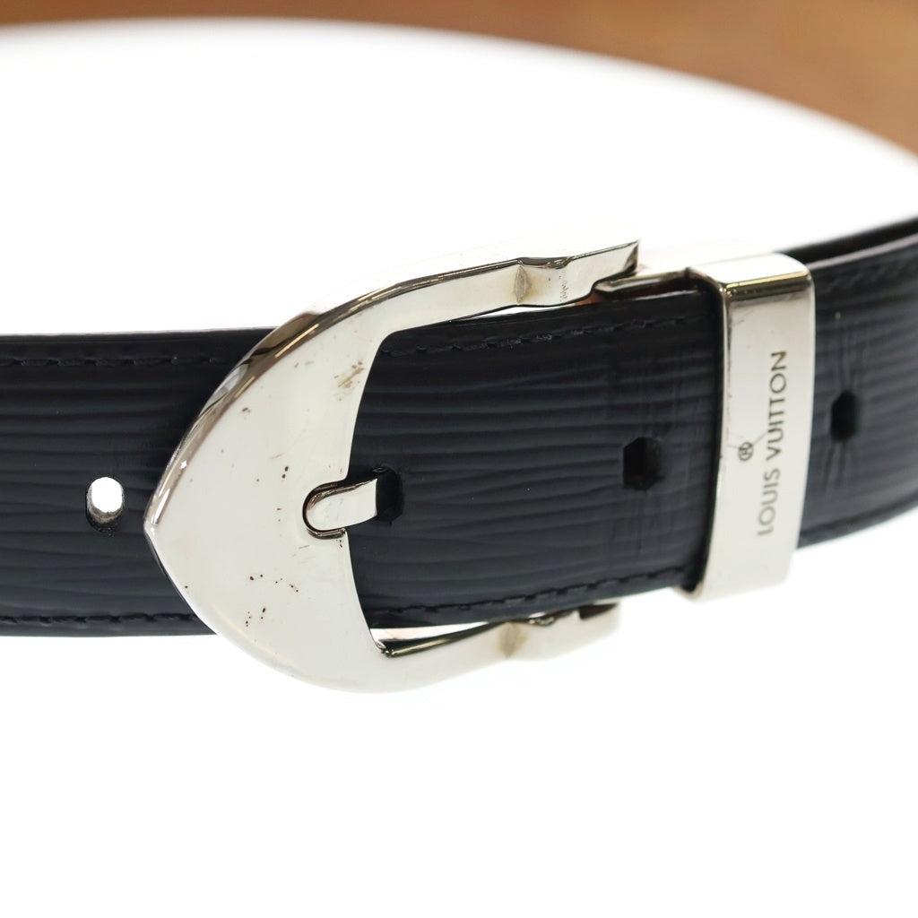 LOUIS VUITTON(ルイヴィトン) エピ サンチュール クラシック レザーベルト ブラック M6833 CT1162 レディース