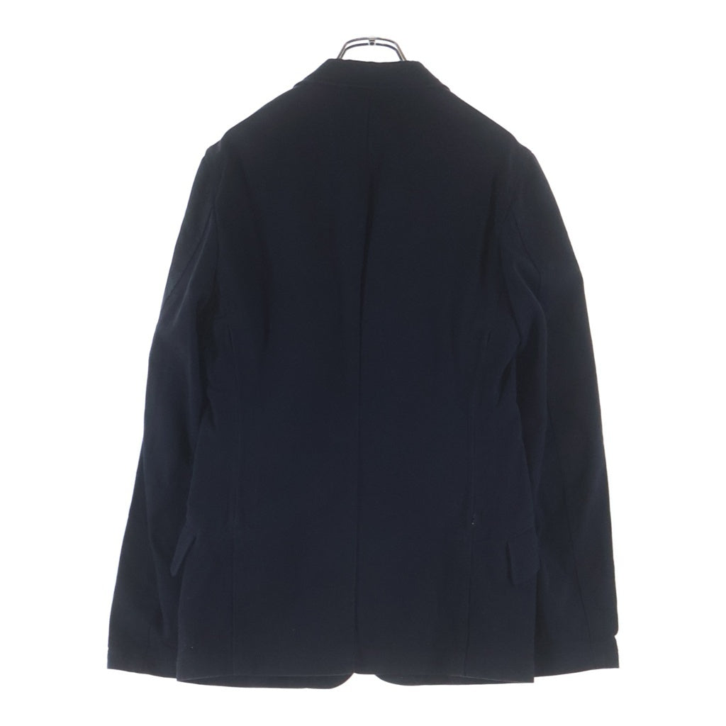 Yohji Yamamoto POUR HOMME(ヨウジヤマモト プールオム) 16SS TAILORED JACKET バックファスナー コットン シングルテーラードジャケット ネイビー HO-J71-042