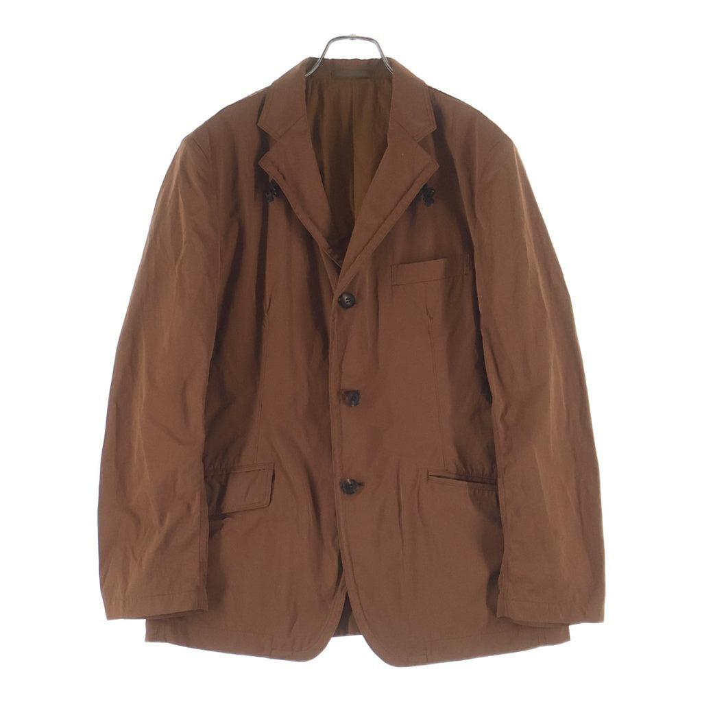 COMME des GARCONS HOMME(コムデギャルソンオム) 22SS AD2021 ポリエステルコットン ボタンアップ テーラードジャケット ブラウン HI‐J014