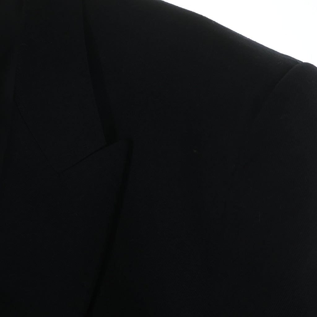 Yohji Yamamoto POUR HOMME(ヨウジヤマモト プールオム) 09AW レーヨンウールギャバ マルチポケット 2ボタン ピークドラペル テーラードジャケット ブラック HZ-J22-200