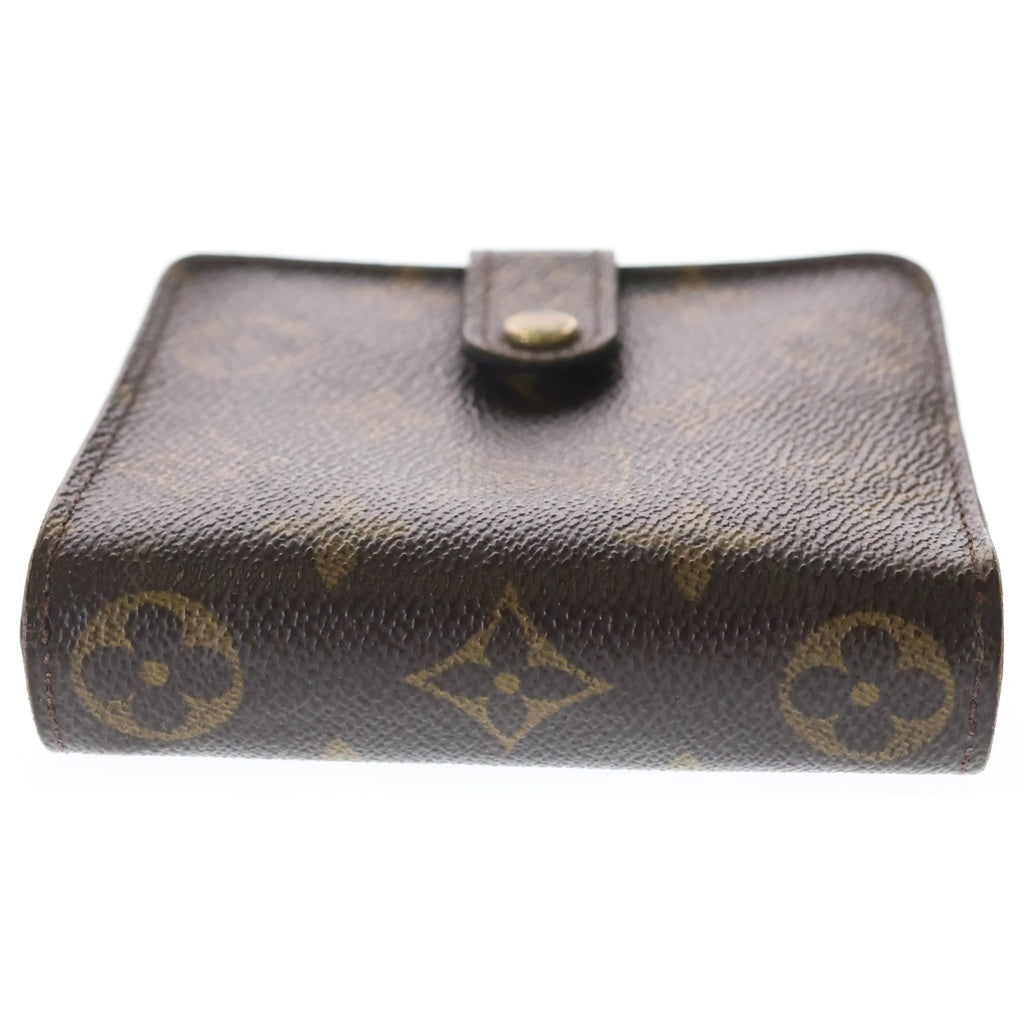LOUIS VUITTON(ルイヴィトン) モノグラムキャンバス コンパクトジップ ウォレット 二つ折り財布 ブラウン M61667 MI1002 レディース