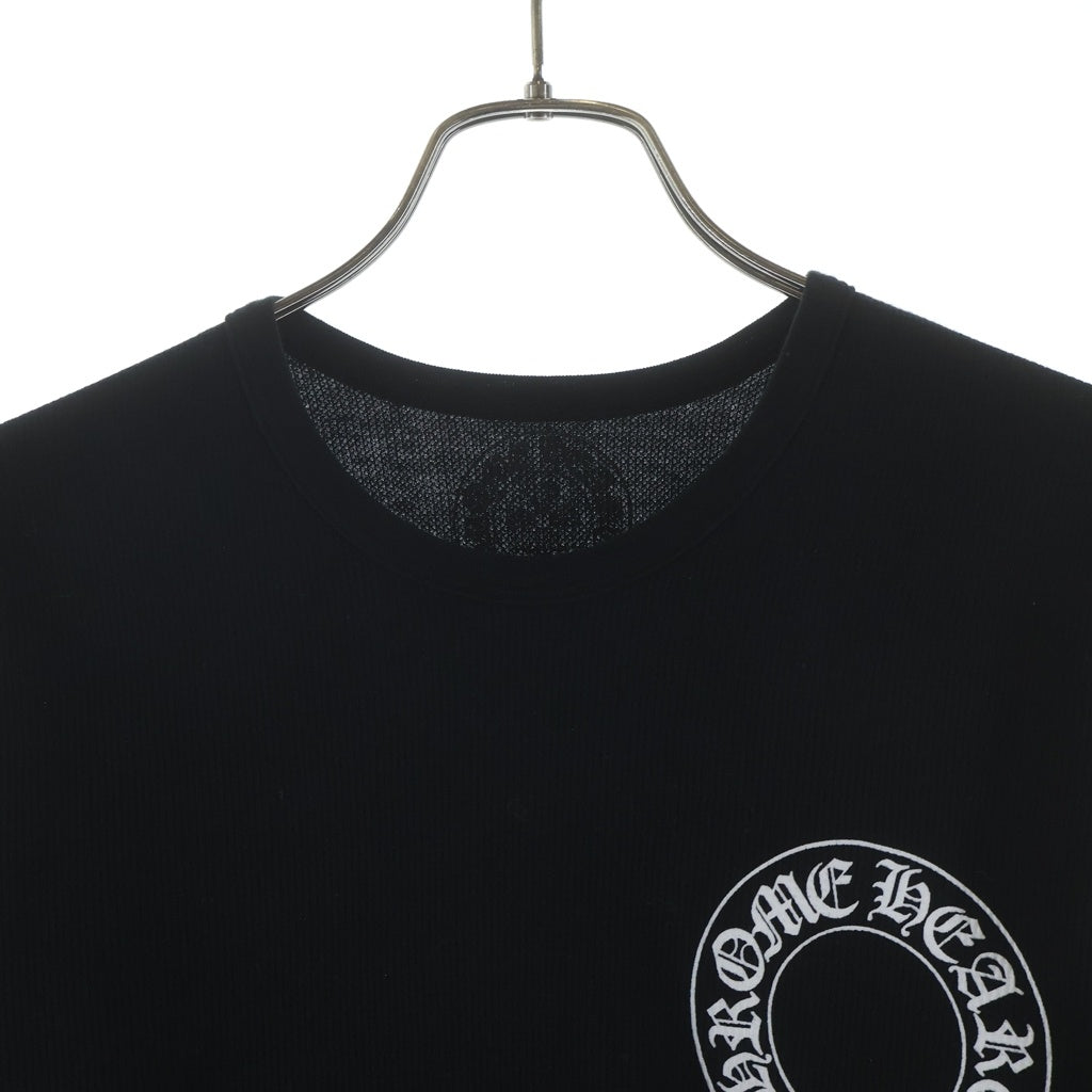 CHROME HEARTS(クロムハーツ) Thermal L S 袖フローラルプリント サーマル長袖Tシャツ カットソー ブラック