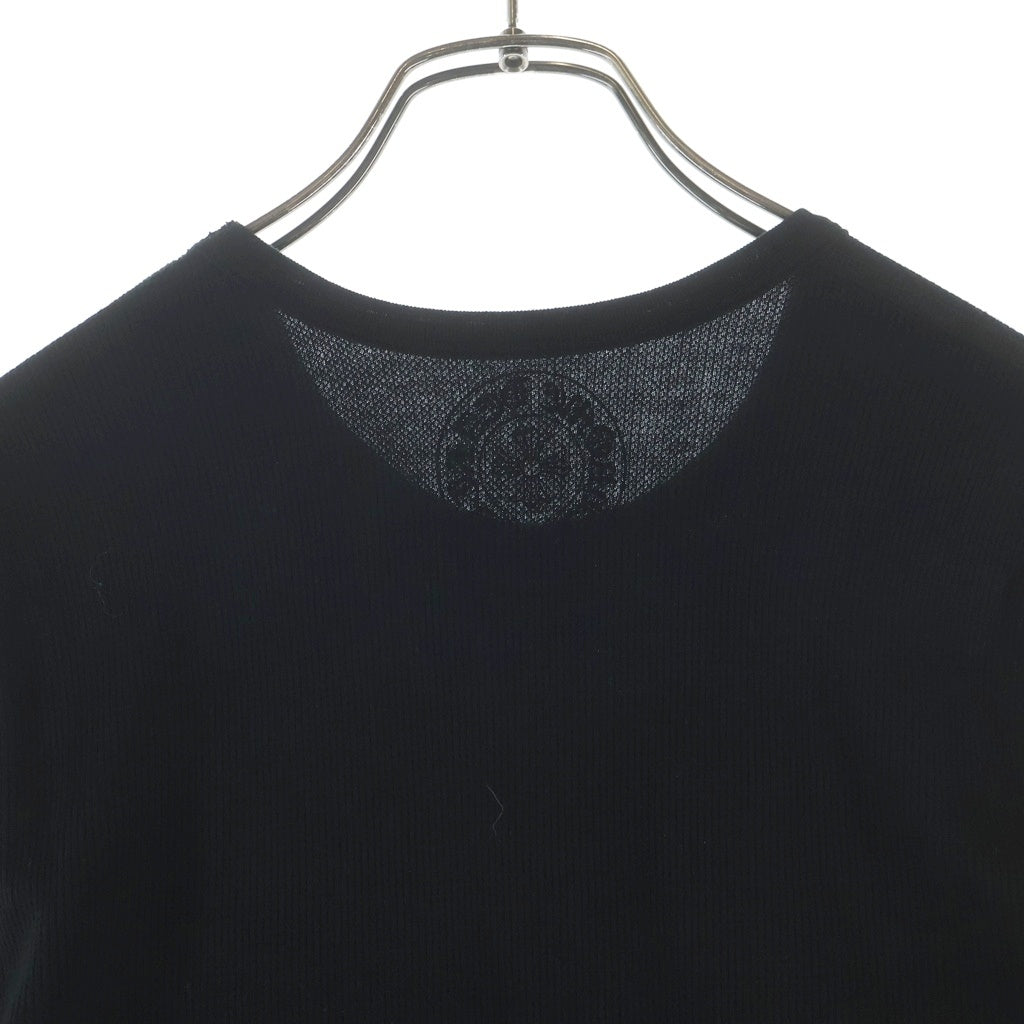 CHROME HEARTS(クロムハーツ) Thermal L S 袖フローラルプリント サーマル長袖Tシャツ カットソー ブラック