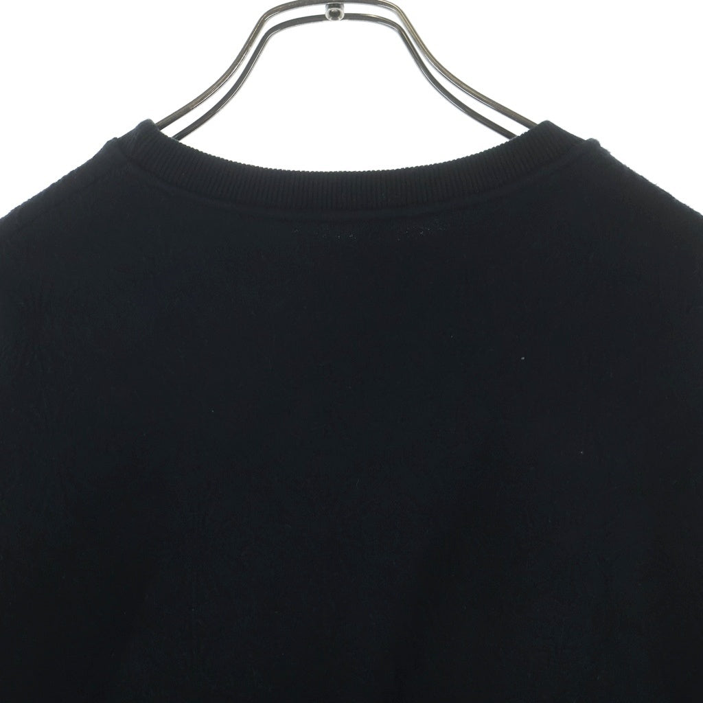 CHROME HEARTS(クロムハーツ) Y NOT VERTICAL LOGO CROPPED SWEATSHIRT CHプラスジャガード クロップドスウェット トレーナー ブラック レディース